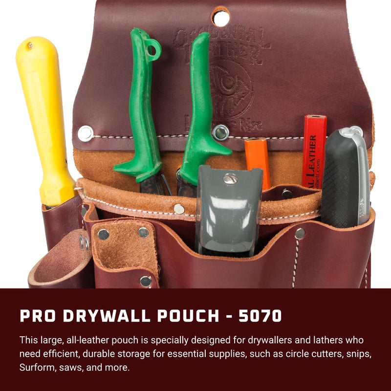 Occidental Leather Pro Drywall Pouch - 11 Pockets & Tool Holders - Made in USA - Image 2